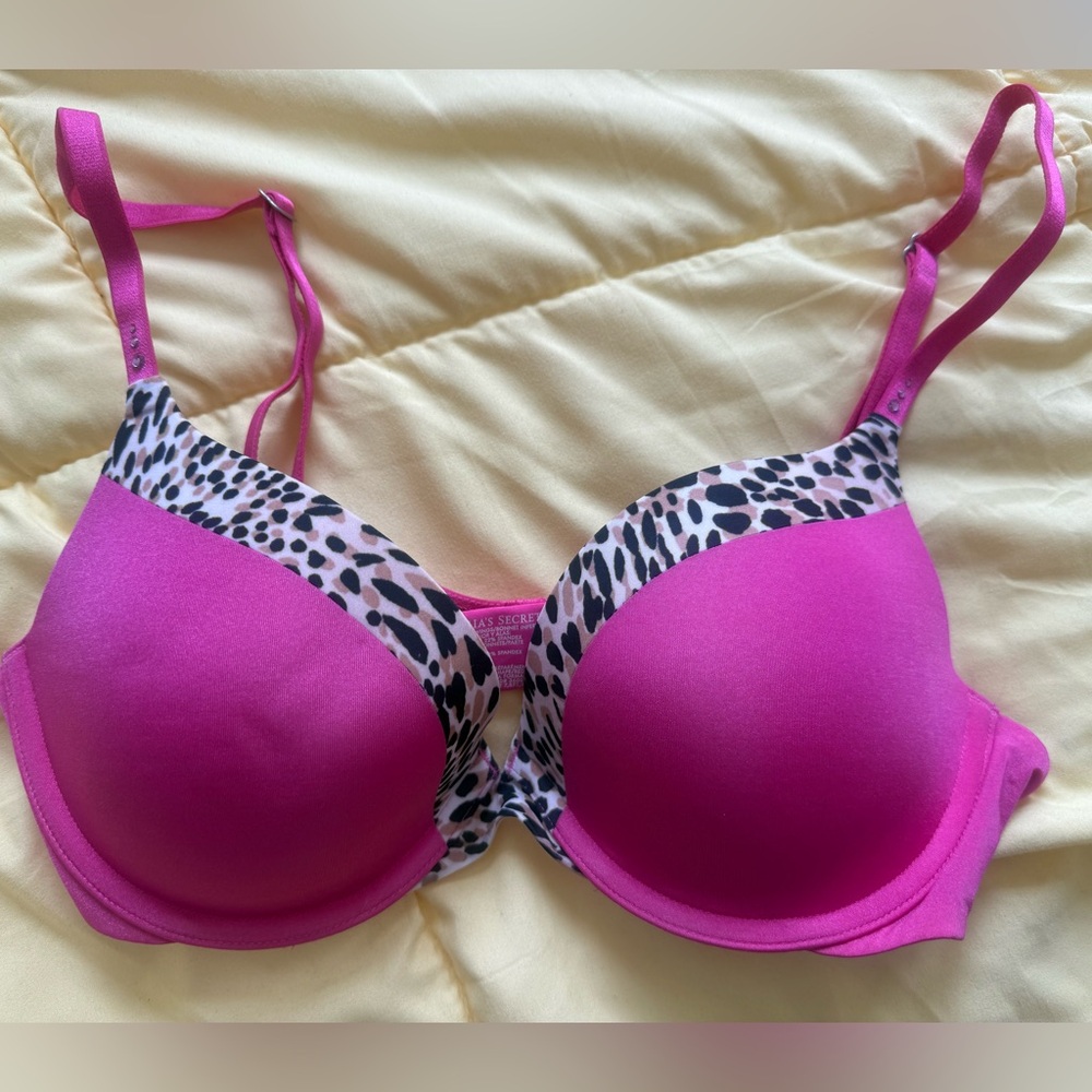 Victoria's Secret Pink & Leopard Print Bra - Picture 4 of 4